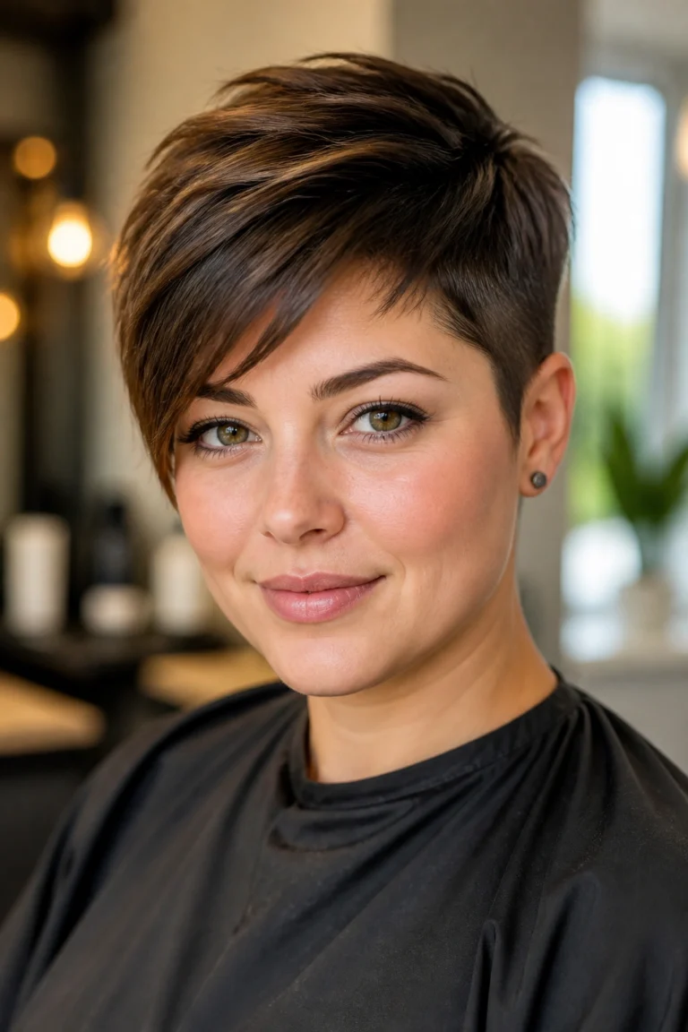 15 Short Hairstyles for Round Faces