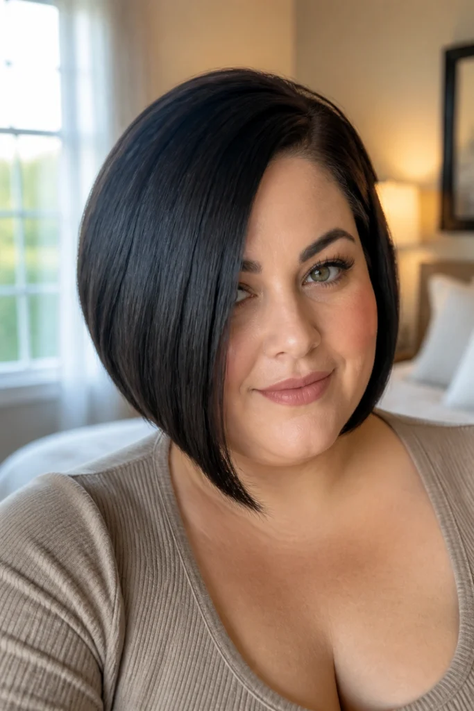 22 Angled Bob Haircuts for Plus Size Women