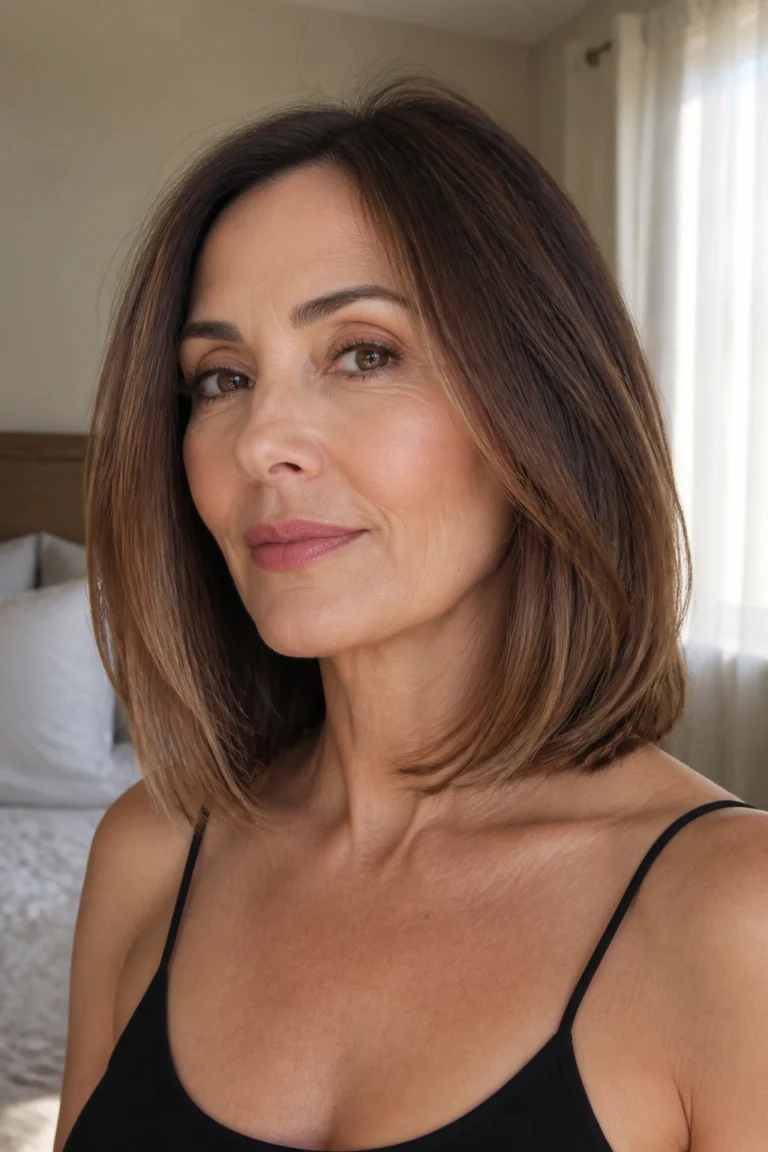 28 Medium Length Hairstyles for Women Over 40