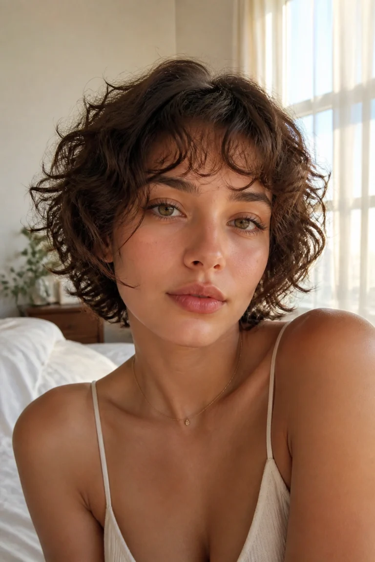 15 Short Perms With Bangs for Texture