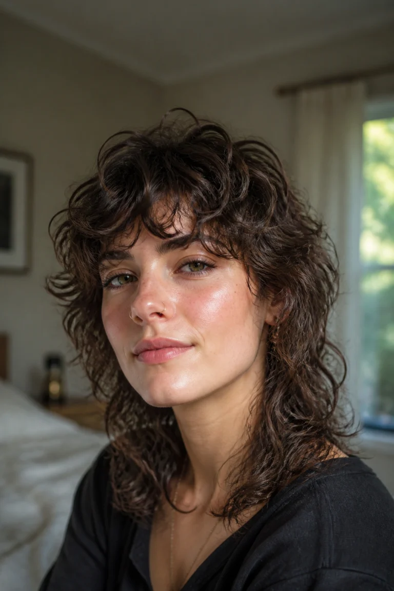 15 Wolf Shag Haircuts for Curly Hair