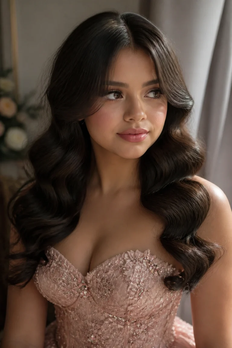 15 Curtain Bangs Ideas for Quinceanera