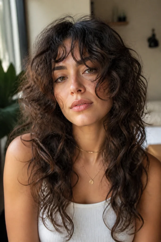 15 Long Curly Shag Haircuts for Women