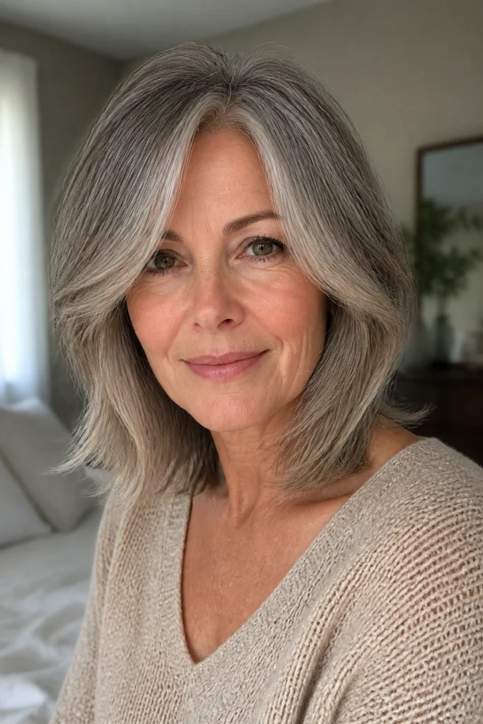 22 Medium Length Hairstyles for Women Over 50