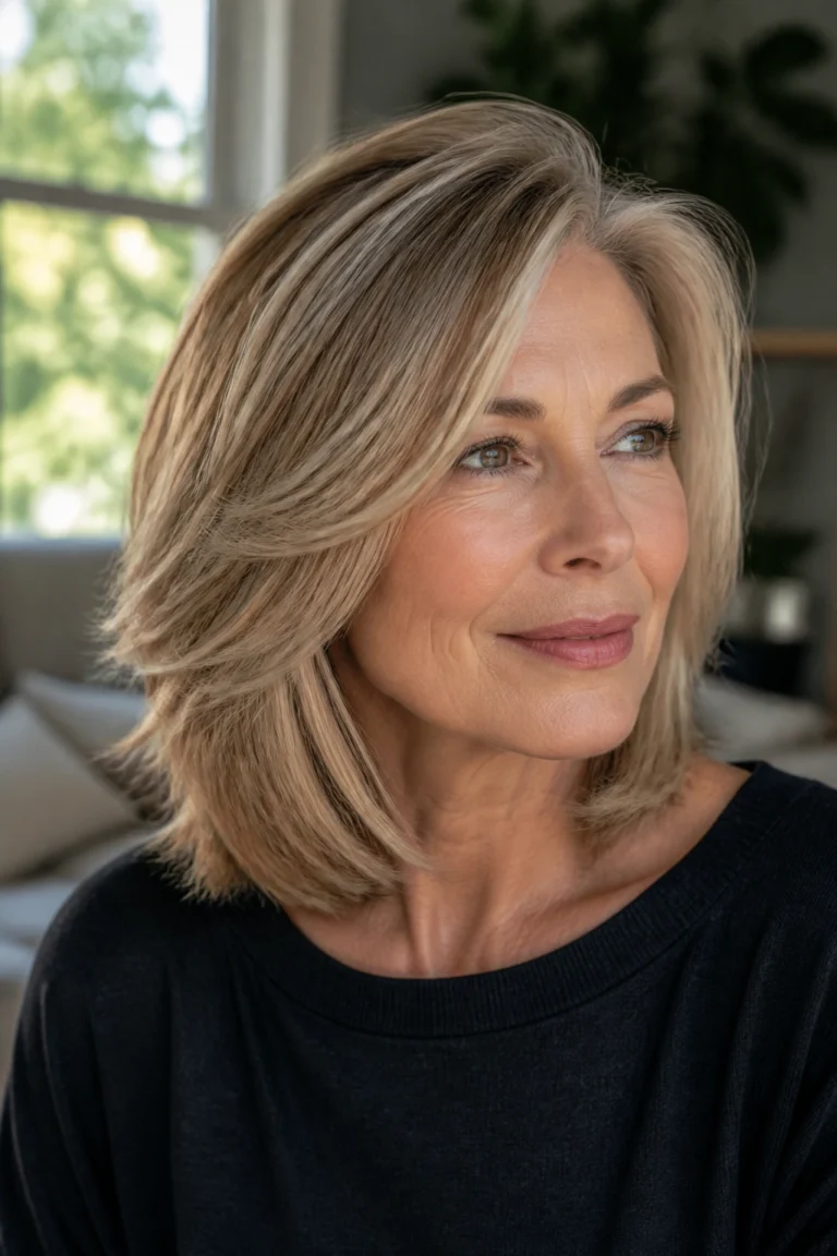 25 Medium Length Hairstyles for Women Over 50