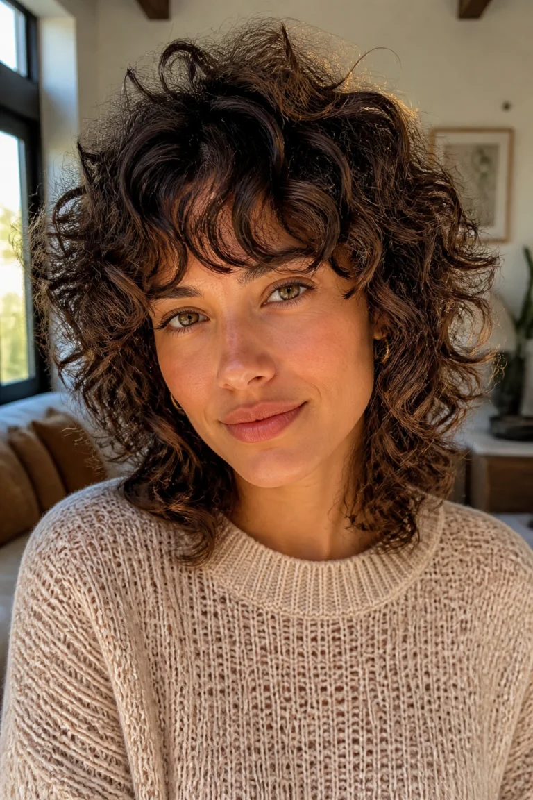 18 Shag Haircuts for Curly Hair