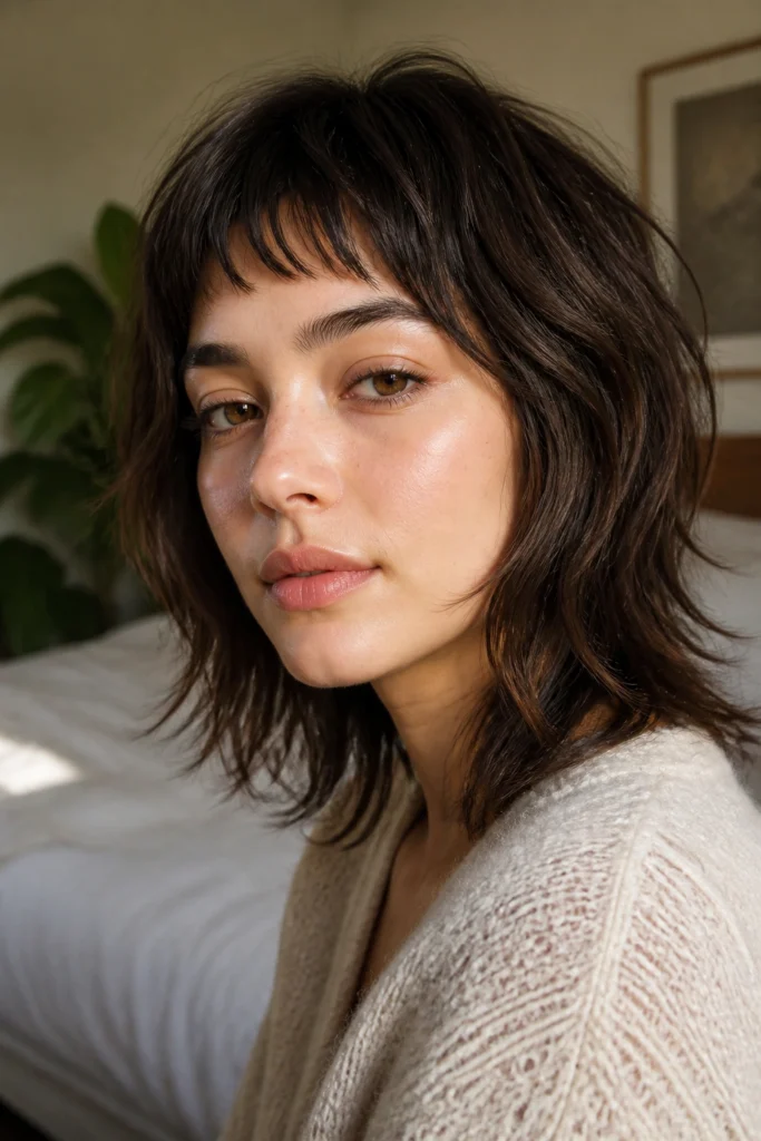 15 Layered Haircuts With Short Bangs