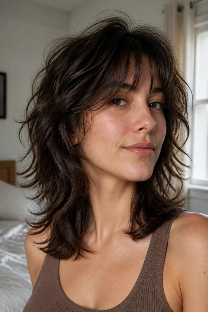 20 Wolf Cuts for Wavy Hair at Medium Length