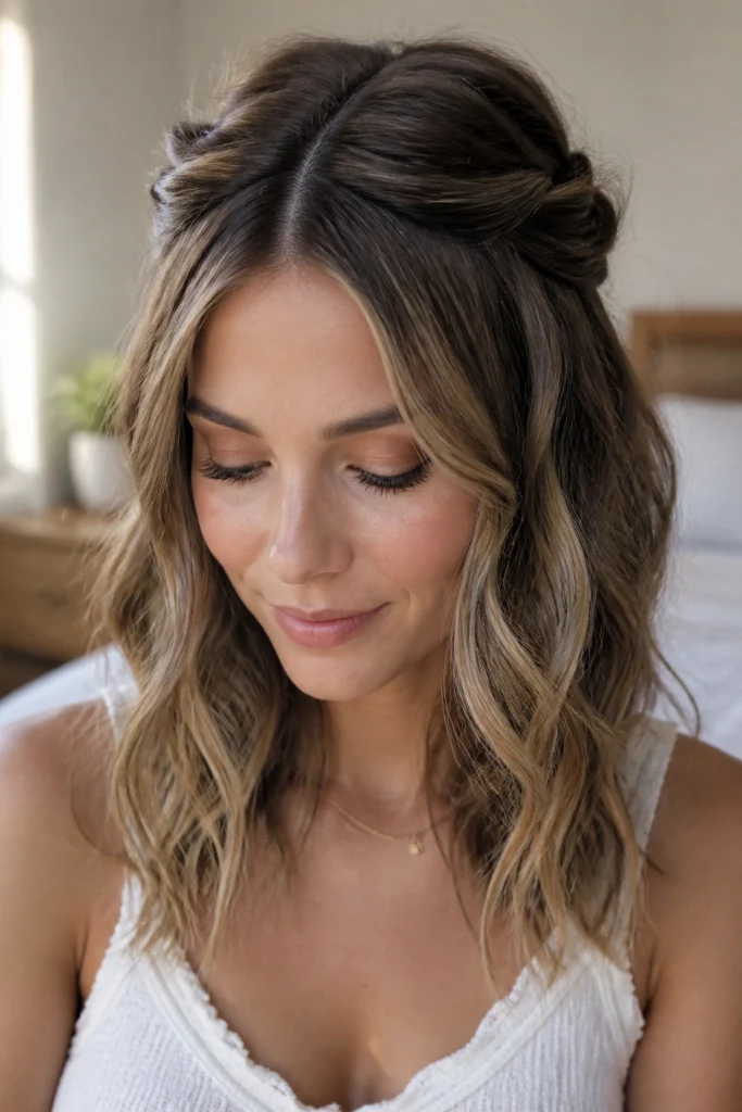20 Half Up Hairstyles for Medium Length Hair