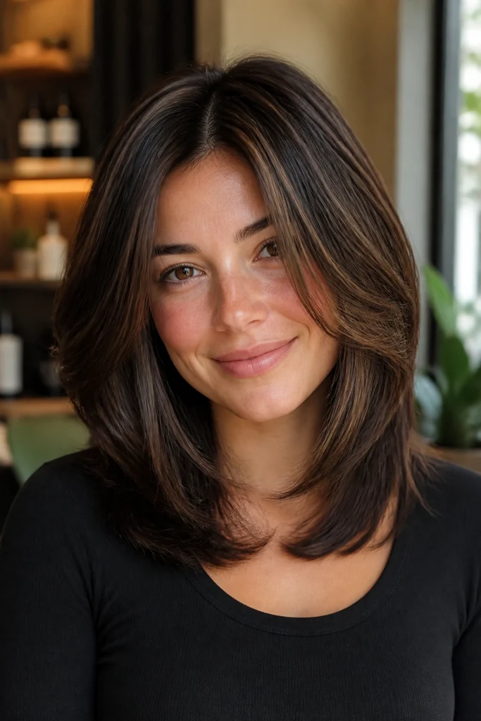 18 Shoulder Length Layered Cuts for Thick Hair