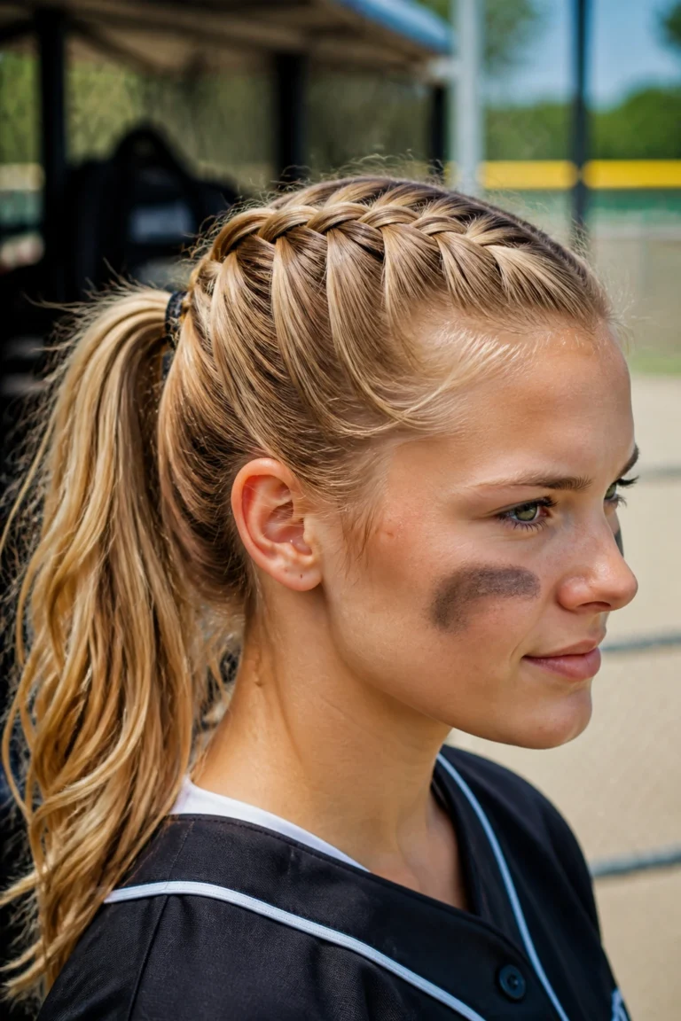 15 Softball Braid Hairstyles for Game Days