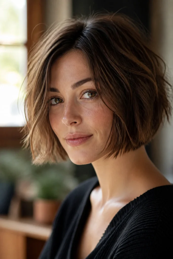 15 Choppy Bobs for Oval Faces Women Will Love