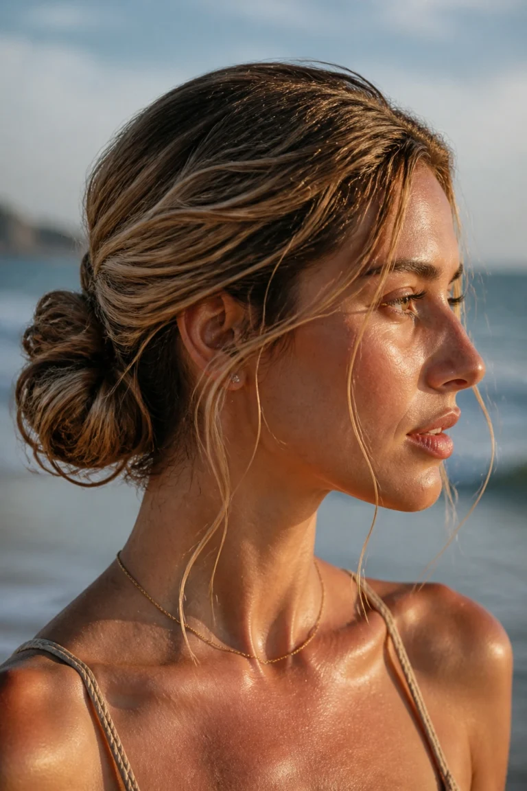18 Beach Bun Styles for Vacation Hair