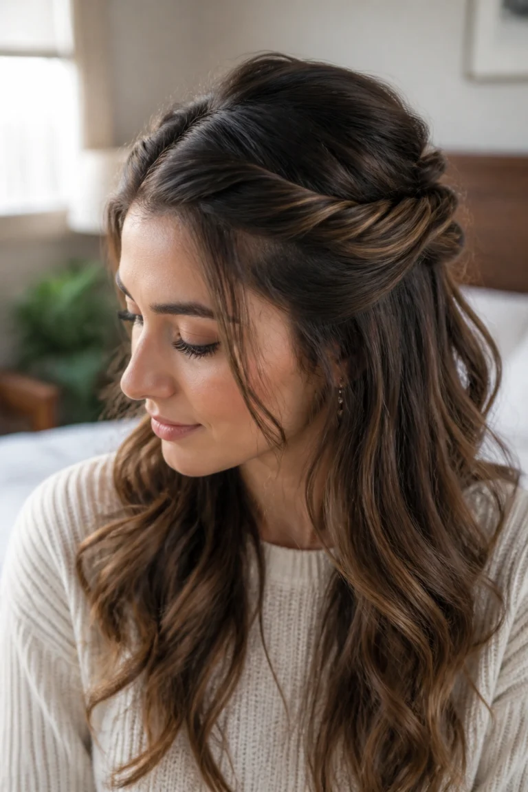 18 Everyday Half Up Half Down Hairstyles