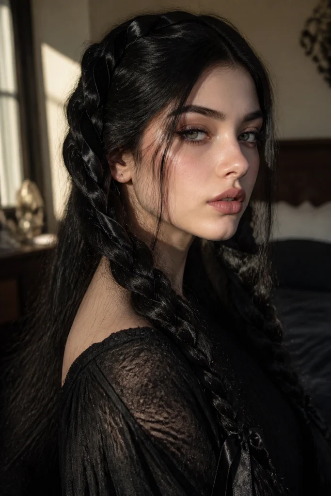 15 Gothic Hairstyles for Long Dark Hair