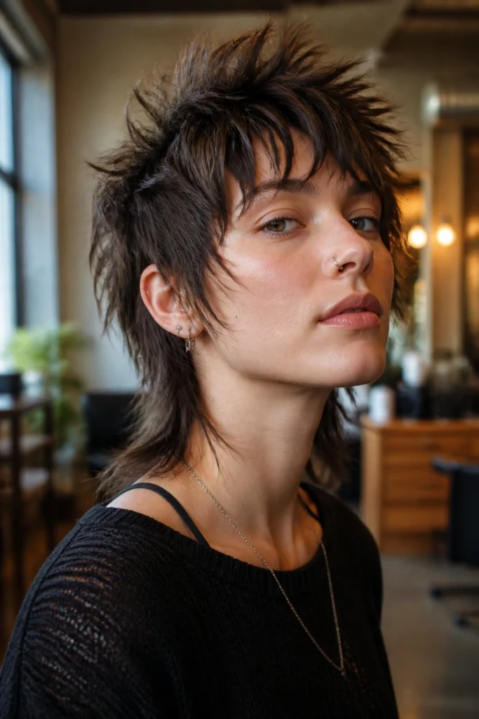 15 Nonbinary Wolf Cuts for an Edgy Look