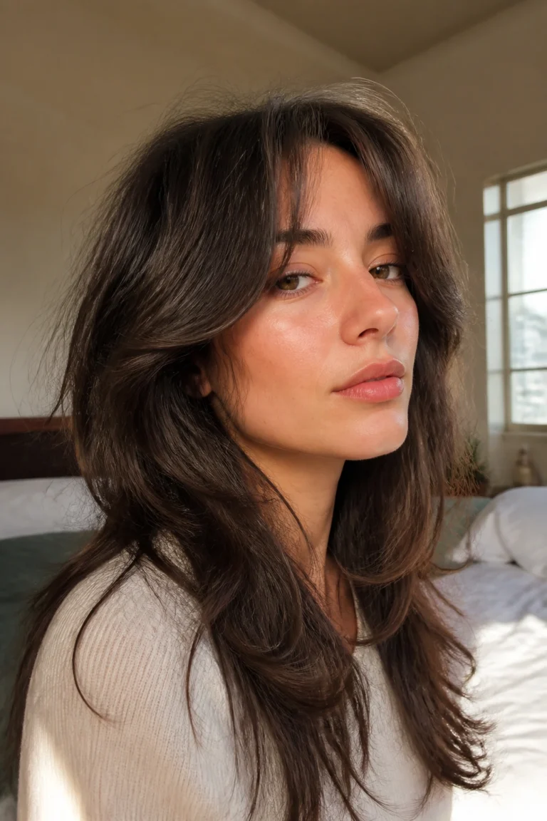 25 Wolf Cuts With Bangs Trending Right Now